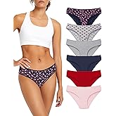 la notte Women’s Bikini Underwear Breathable Cotton Panties for Womens 6 Pack Ladies Stretchy Hipster Soft Briefs Panty