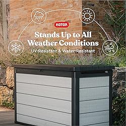 Keter Denali 200 Gallon Resin Large Deck Box with