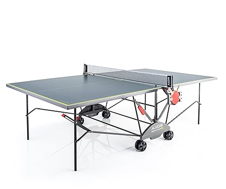 Kettler Tavolo Da Ping Pong Axos Outdoor 3resistente Alle Intemperie Pannello Leggero In Alluminio Colore Grigiogiallo
