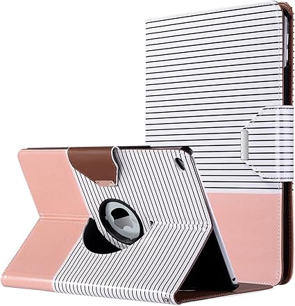 Amazon Ipad Air2 ケース Ulak Ipad Air2 ケース おしゃれ Puレザー 合皮 360度回転 スタンド機能 オートスリープ 傷つけ防止 軽量 Ipad Air2 専用 スマートカバー ボーダー柄 ローズゴールド Ulak タブレットケース 通販