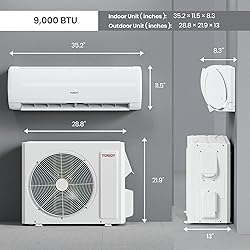 TOSOT 9,000 BTU Mini-Split Air Conditioner, Wifi