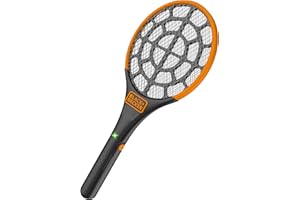 BLACK+DECKER Electric Fly Swatter- Fly Zapper- Tennis Bug Zapper Racket- Battery Powered Zapper- Electric Mosquito Swatter- Handheld Indoor & Outdoor- Non Toxic, Safe for Humans & Pets