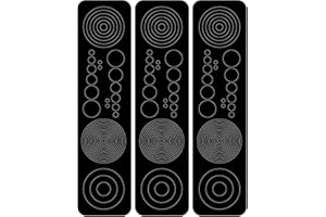 Perfect Strike Archery Circles and Dots Decals for Scope Lenses. Great for Practice or Competition. Perfect Strike Adhesive Backed Vinyl Decals. (Black)