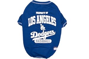PETS FIRST MLB LA Dodgers Dog T-Shirt, X-Large. - Licensed Shirt for Pets Team Colored with Team Logos. - Premium Stretchable Materials for The Comfort of Your Dog & cat.