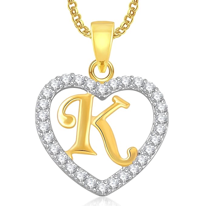 k letter pendant