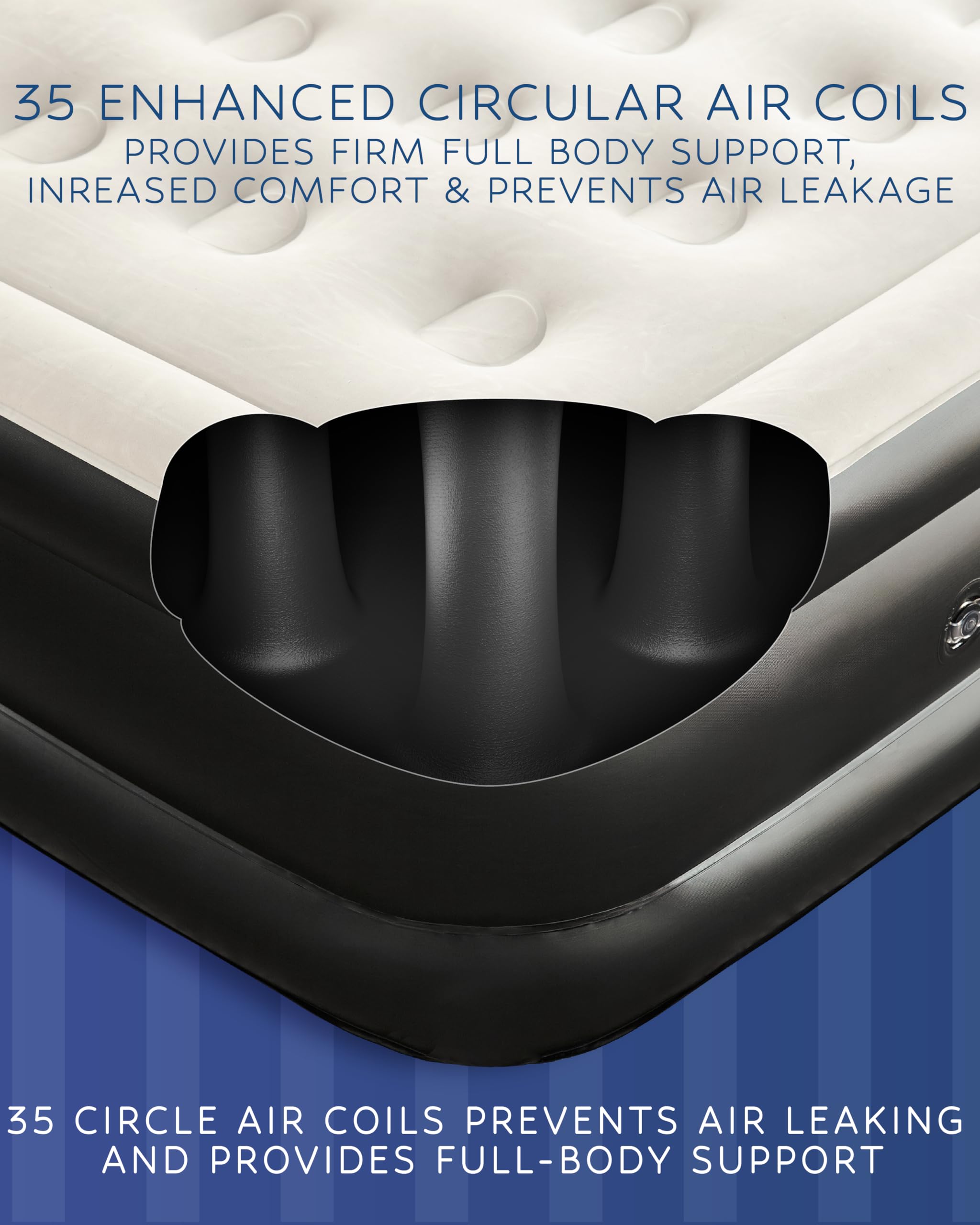OlarHike Inflatable Twin Air Mattress with Built in Pump,18