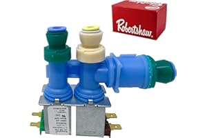 OEM MANIA WE CARE YOUR DIFFICULTY. [WPW10312696 Valve OEM Mania] W10312696 WPW10312696 NEW OEM Produced for Whirlpool Kenmore Refrigerator Water Inlet Valve by Robertshaw Replacement Part