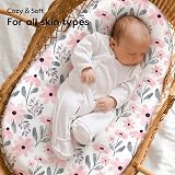 Yoofoss Moses Basket Sheets 41 x 84 cm 2 Pack Microfiber Fitted Sheets view 4