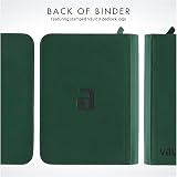 Vault X 4 Pocket Trading Card Zip Binder Green 160 Cards Exo-Tec Material view 9