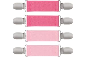 ZKPTOPS Elastic Mitten Clips Tight Stainless Steel Gloves Clips for Toddler Kids Clothes Dress Sweater Shawl Fit Cinch Waist Clips