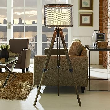 modern rustic floor lamp