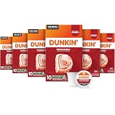 Dunkin&rsquo; Cinnamania Artificially Flavored Coffee, 60 Keurig K-Cup Pods | 6 boxes of 10 single serve coffee pods each, Made with arabica coffee, Shelf stable, SNAP EBT eligible