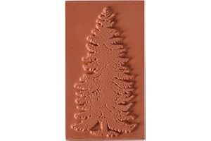 DEEP RED STAMPS Spruce Tree Rubber Cling Stamp