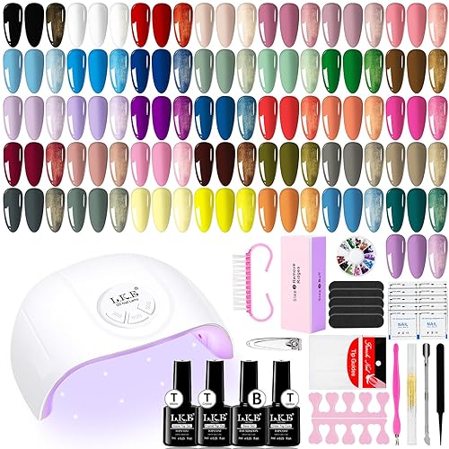 Gel Nail Polish Kit with UV Light, ARCWEISSO 36 Colors Gel Nail Polish Set with Base and Matte&Glossy Top Coat Soak Off All Season Nail Set Manicure Tools Gift for Women
