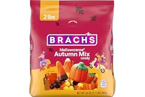 Brach's Mellowcreme Autumn Mix Candy, Halloween Candy, Fall Treats, 2lb Bag