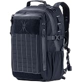 BACKFERRY Urban Tactical Backpack Laser-Cut MOLLE Daypack Commuter Bag for EDC,Travel,Work,Hiking for Men Women