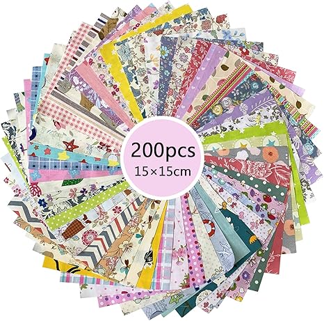Amazon 綿生地 花柄 Diy手作り 生地 はぎれセット カットクロス パッチワーク布 15 15cm 0枚 15cm X 15cm 布 生地 通販