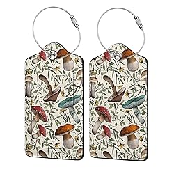 Docsckus 4 PCS PU Leahter Luggage Tag with