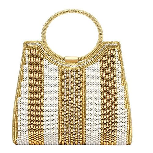 gold pearl clutch