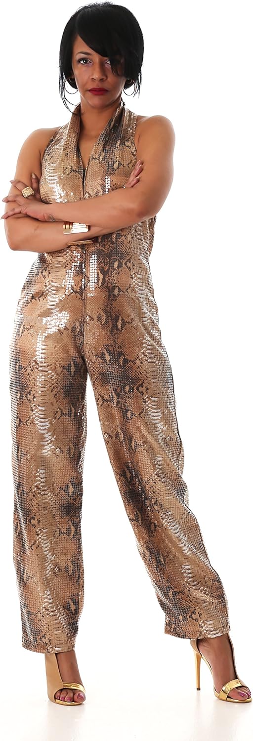 snake bite lace up jumpsuit