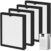 Harebery 4-Pack ClearAir-A5 Replacement Filter Compatible with A5 Purifier, 3-Stage Filtration System