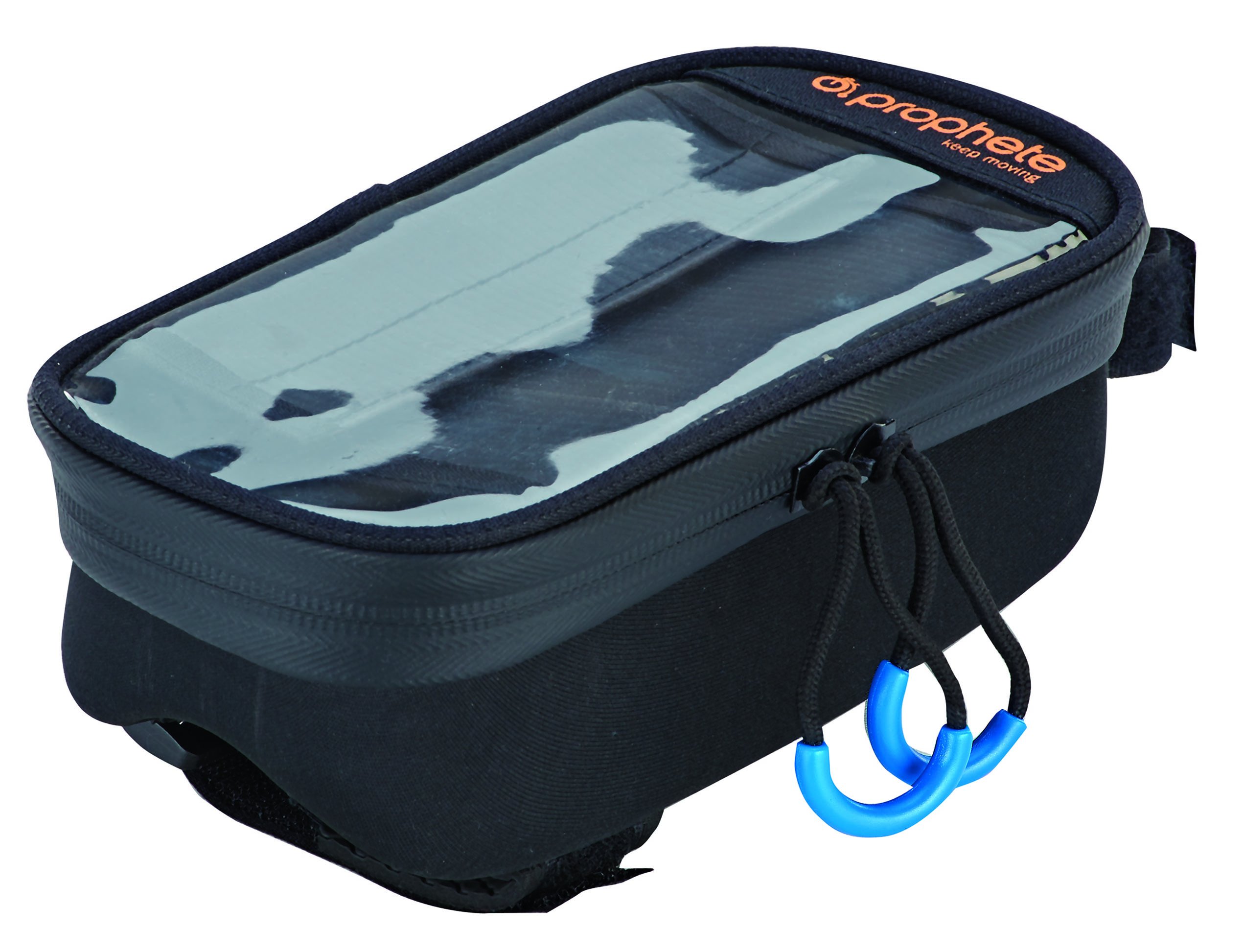Prophete Bicycle Bag, Frame Bag, Mobile Phone Case for Bicycle, Black, Size L