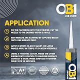 OB1 Clear Multi-Surface Sealant & Adhesive Hybrid Technology 290ml view 3