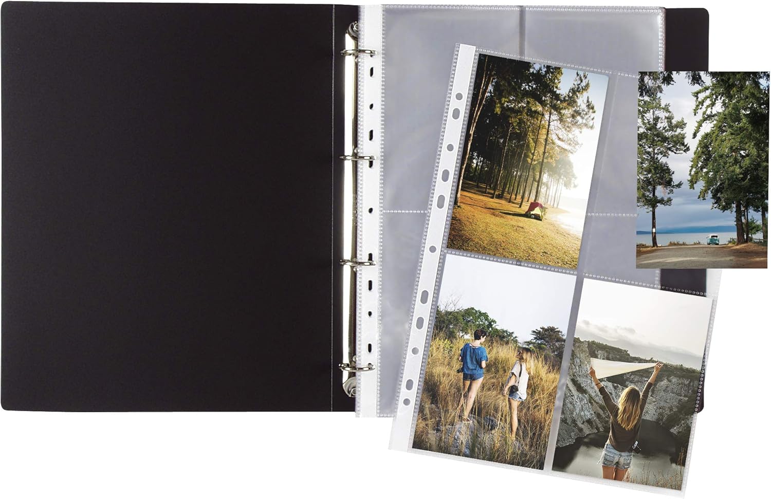 Viquel, Pack of 10 Transparent Perforated Pockets for Photos 10 x 15 cm or Postcards - Image 4