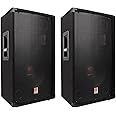 Rockville (2) RSG12.4 12 3-Way 1000 Watt 4-Ohm Passive DJ/Pro Audio PA Speakers