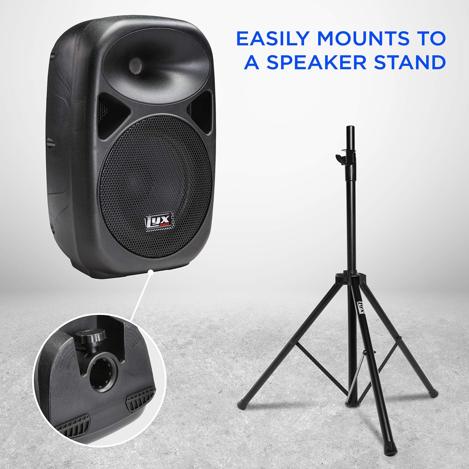 ecco speakers with built in amp