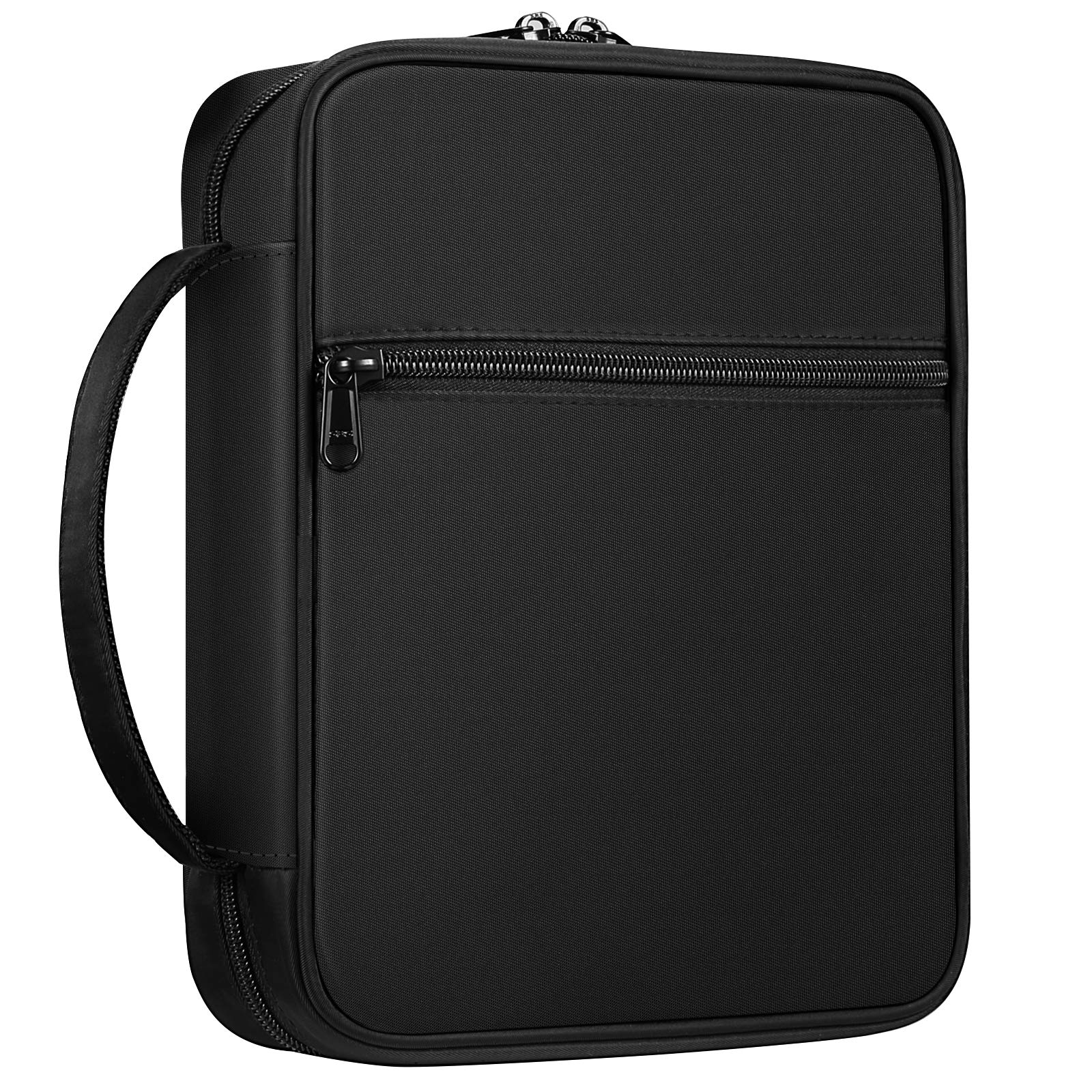 FINPAC Bible Cover, Slashproof Carrying Book Case Church Bag Bible Protective with Handle and Zippered Pocket for Standard Size Bible, for Mother Father Girls Boys Women Men, — image 1