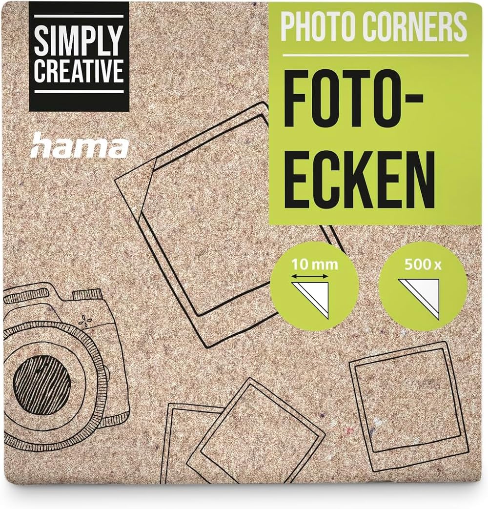 Hama Photo Corners 1000 Pieces 2x500 Transparent Self-Adhesive