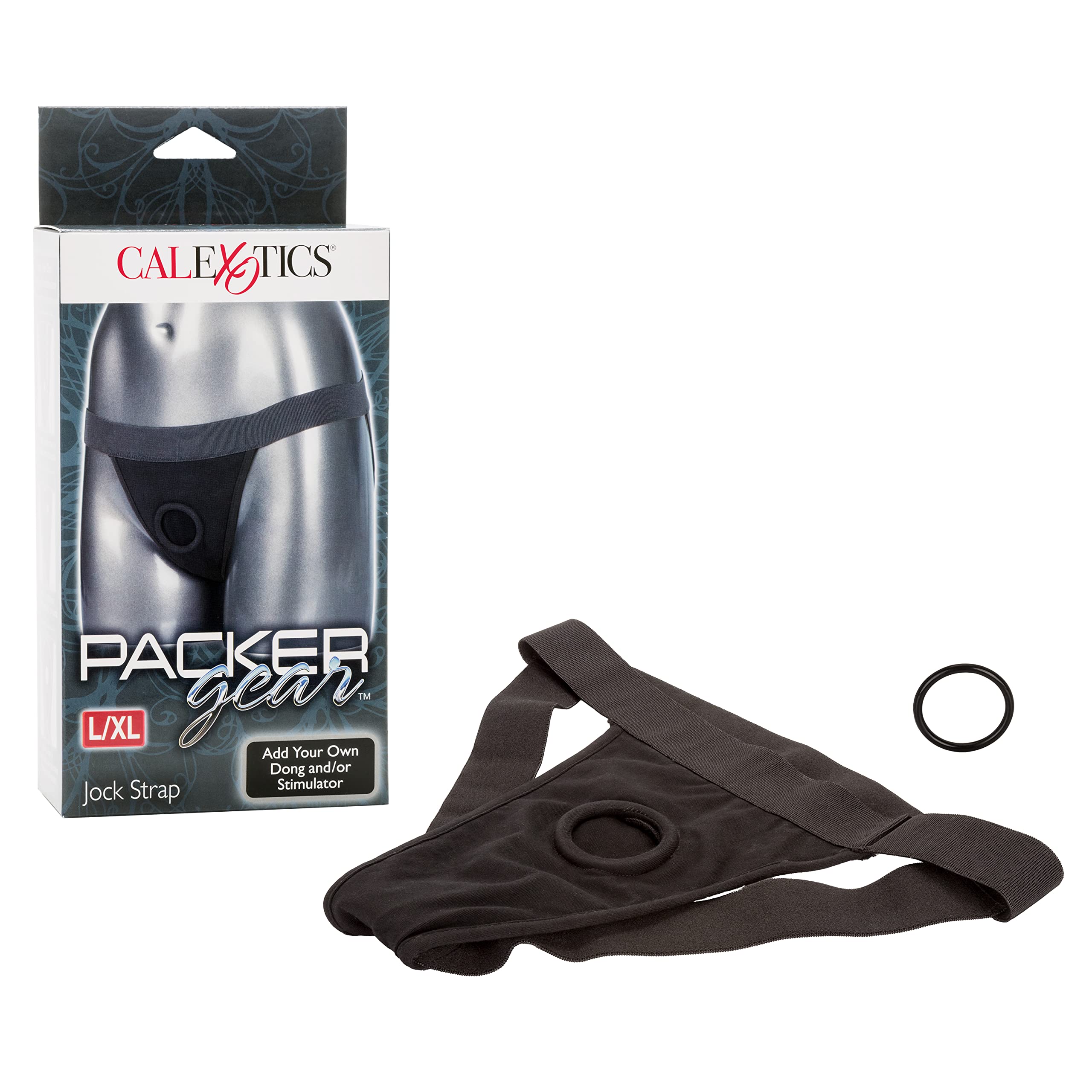 Calexotics Packer Gear Jock Strap, Large/X-Large, Black