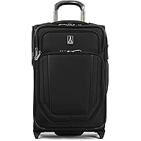 Travelpro Crew Versapack Softside Expandable Upright Luggage, Jet Black, Carry-On 19-Inch