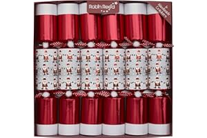 Robin Reed 6 Piece Racing Santa Christmas Crackers