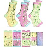 Cuffbow 3 Pairs Funny Pickle Socks for Women Men Pickle Lovers Gifts Novelty Cotton Socks Unisex Gifts