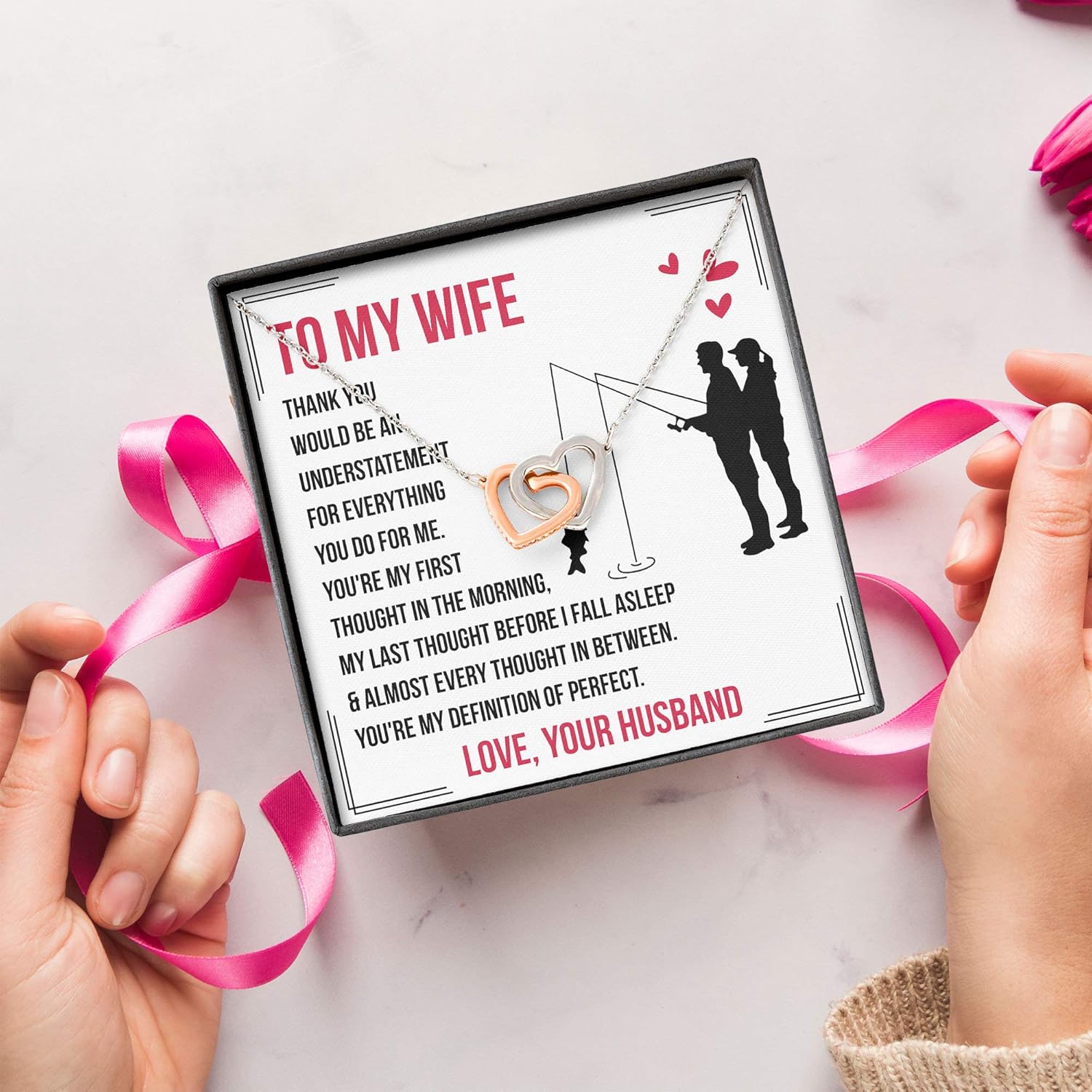 Wife Necklace Gifts to My Wife I Love You from Husband