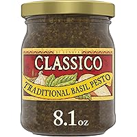 Classico Signature Recipes Traditional Basil Pesto Sauce & Spread (8.1 oz Jar)