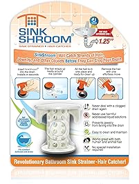SinkShroom The Revolutionary Sink Drain Protector Hair Catcher/Strainer/Snare