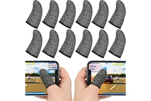 30 Piece Finger Sleeve for Gaming Mobile Game Controller Finger Thumb Sleeve Anti Sweat Breathable Seamless Touchscreen Cover