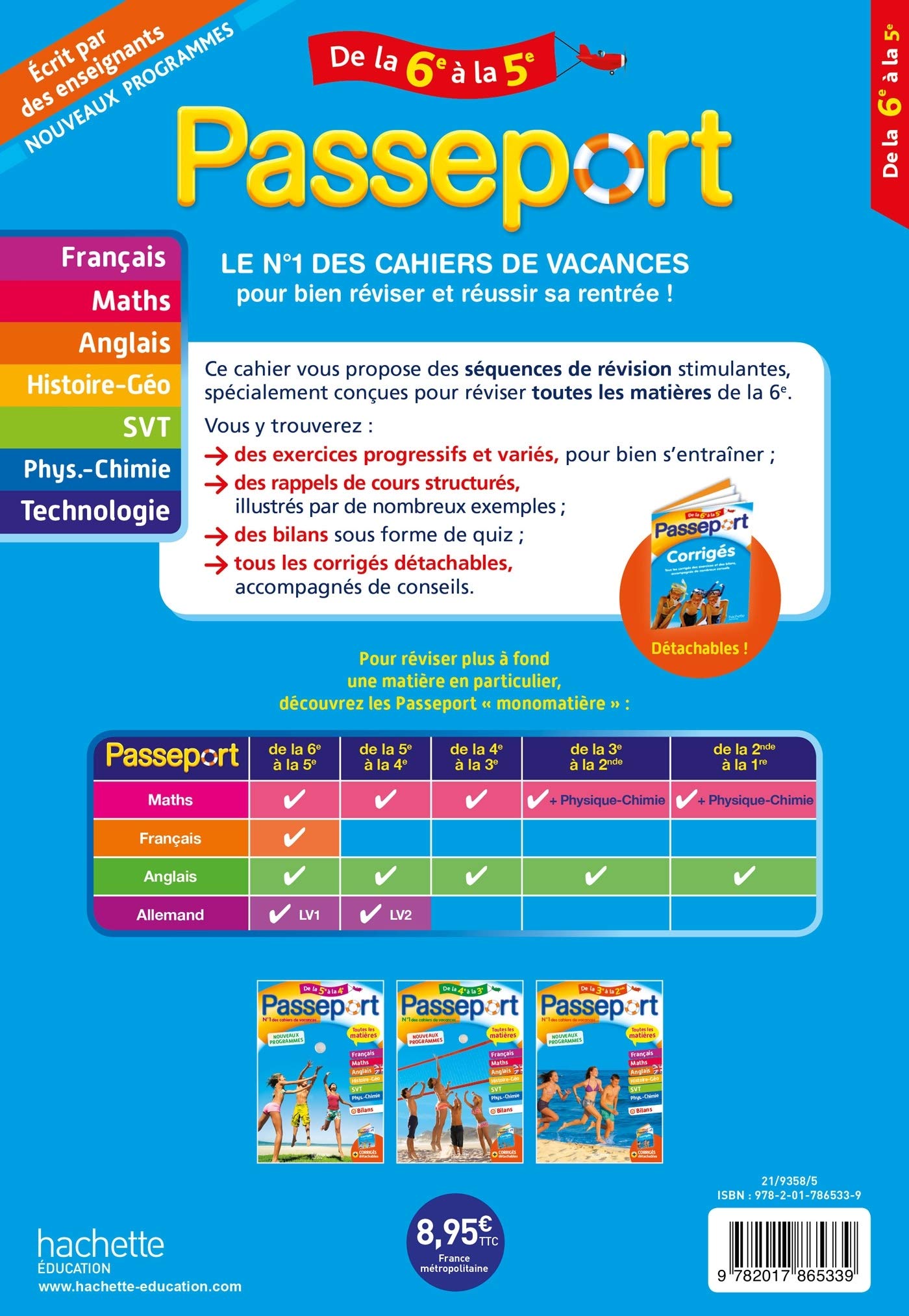 Passeport Toutes Les Matieres De La 6e A La 5e Cahier De Vacances 2021 French Edition Lisle Isabelle De Rousseau Philippe Bonnet Carole Reynaud Pierre Reynaud Catherine Gorillot Malorie Dessaint