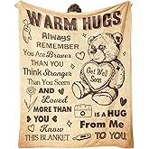 Psspotgj Get Well Gifts for Women/Men After Surgery, Get Well Blanket, Encouragement Feel Better Gifts for Women, Thinking of You Inspirational Throw Blanket 60"x50"