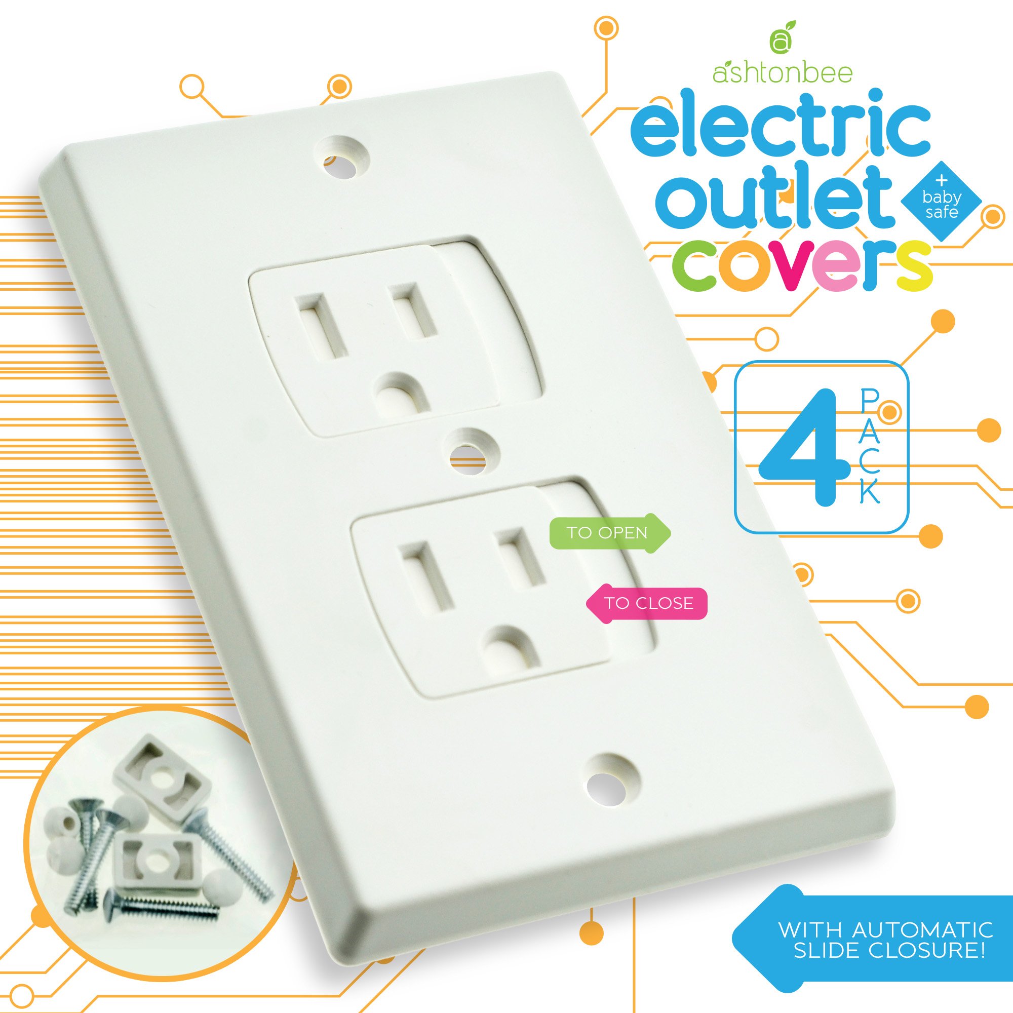 Child Safety Electrical Outlet Covers for Baby Proofing