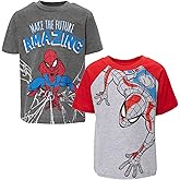Marvel 2 Pack T-Shirts Toddler to Big Kid Sizes (2T - 18-20)