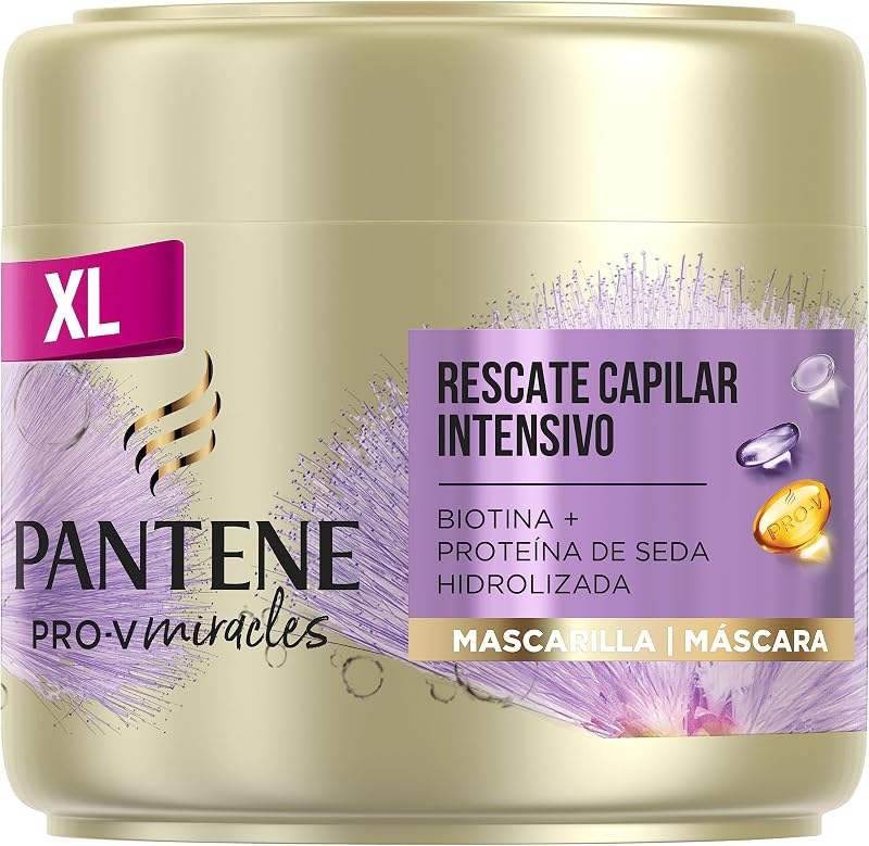 Pantene Intense Hair Rescue Mask Dry Damaged Hair Biotin Silk Protein 300ml