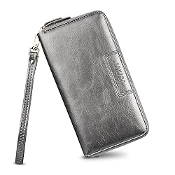 FT FUNTOR Wristlet Wallets for Women, Ladies PU