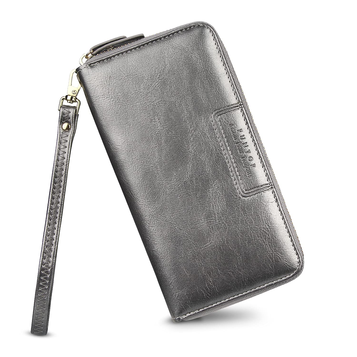 FT FUNTOR Wristlet Wallets for Women, Ladies PU