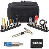 Fix It Sticks The Works Gun Field Maintenance, Torque Limiter/All-in-One Torque Drive/Modular T-Drive &amp; Accessory Bit Kit Bundle 6-25 Inch Lbs Mini All-in-One Torque Driver