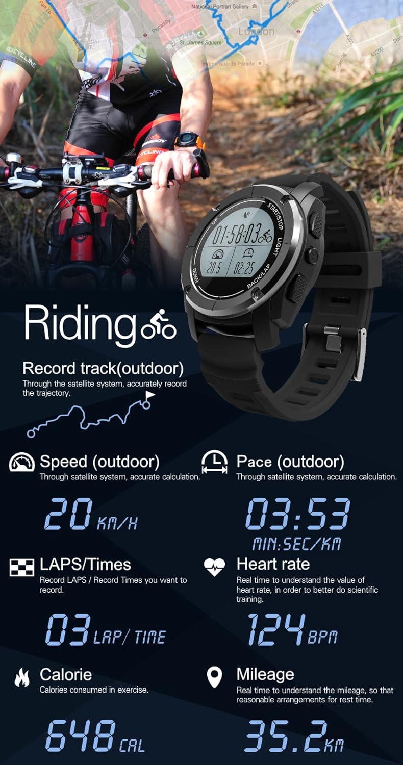 Amazon.com: XXxx S928 GPS Outdoor Sports Smart Watch Men ...