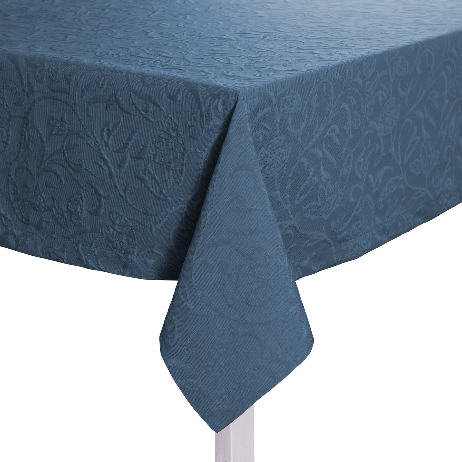 Pichler CORDOBA_100/100_I and Non-Iron Table Topper 100 x 100 cm Indigo